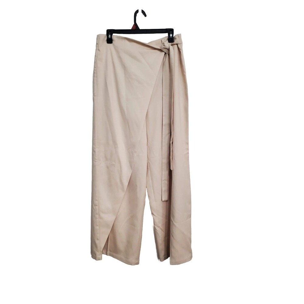 Commence Lined White Foldover Trousers Size Xl